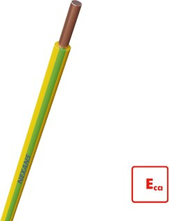 VD-draad groen/geel H07V-U 2.5mm2/100mtr