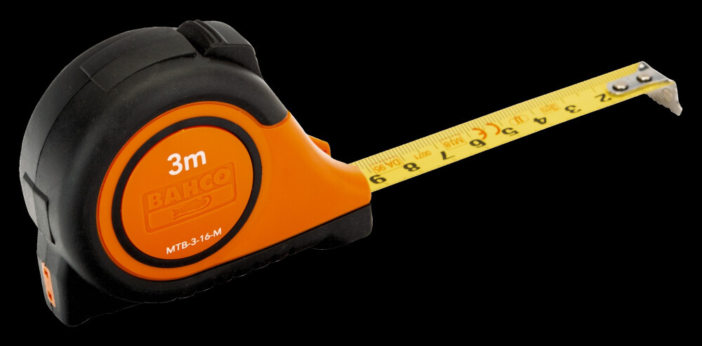 BAHCO Rolbandmaat staal metrisch en inch 3M
