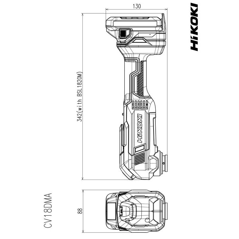 HIKOKI Multitool 18V,BL Starlock MAX exclusive CV18DMAW2Z