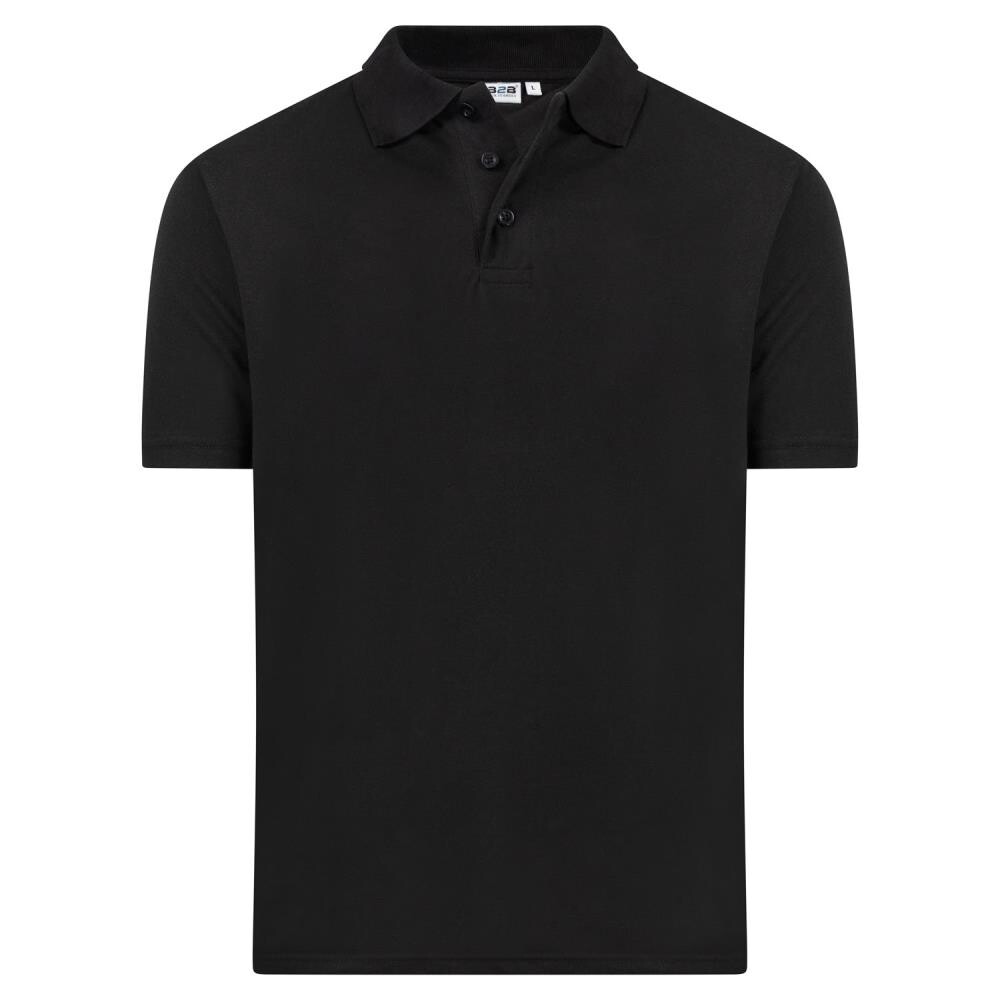 BASICS TONY Poloshirt zwart 5XL