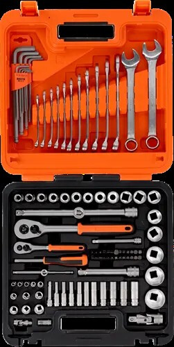 BAHCO Doppenset 1/4"+1/2" S98MC1H 98-delig