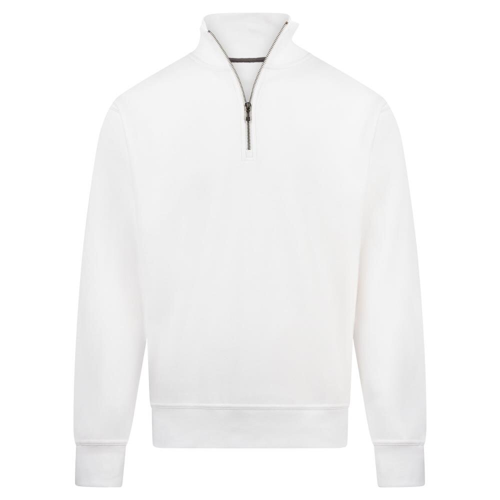 BASICS MASON Sweater met rits wit S