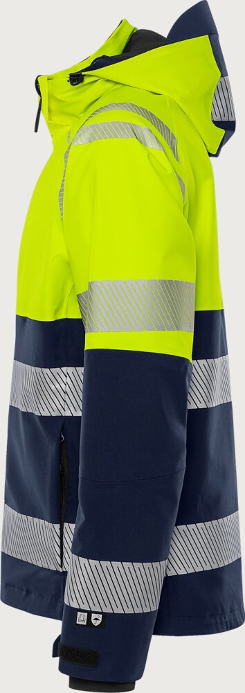 FRISTADS Highvis Green stretch shelljack kl.2 4690 GLS S