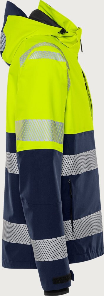 FRISTADS Highvis Green stretch shelljack kl.2 4690 GLS S