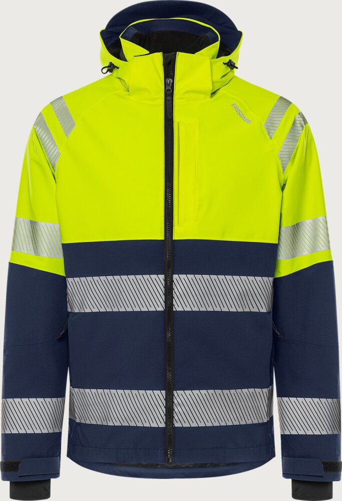 FRISTADS Highvis Green stretch shelljack kl.2 4690 GLS S