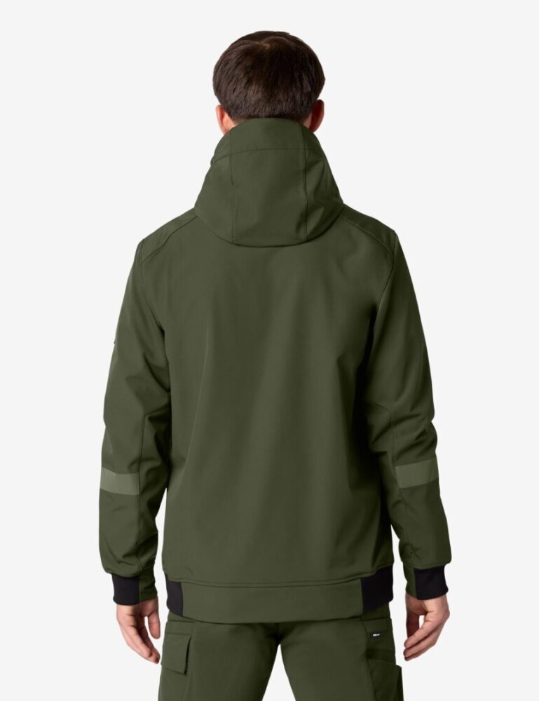 FHB FALKO Softshelljas olijfgroen 5XL