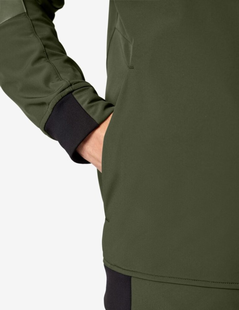 FHB FALKO Softshelljas olijfgroen 5XL