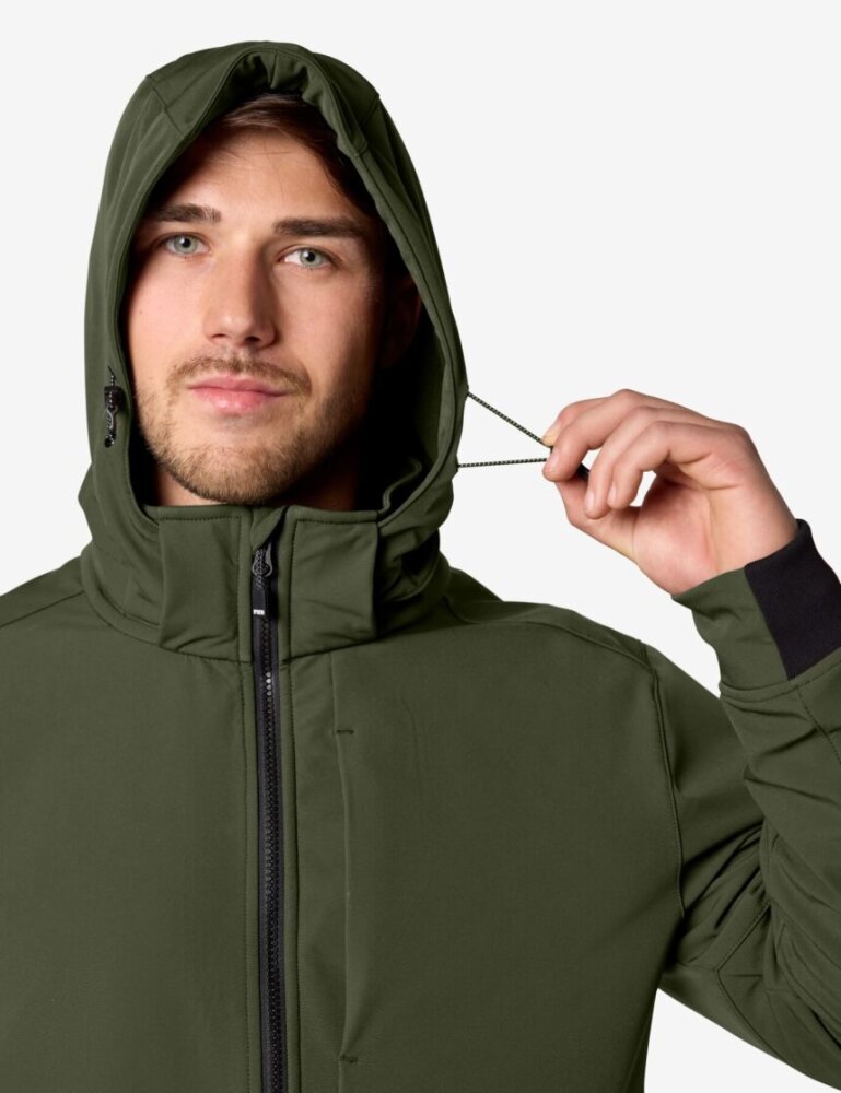 FHB FALKO Softshelljas olijfgroen 5XL