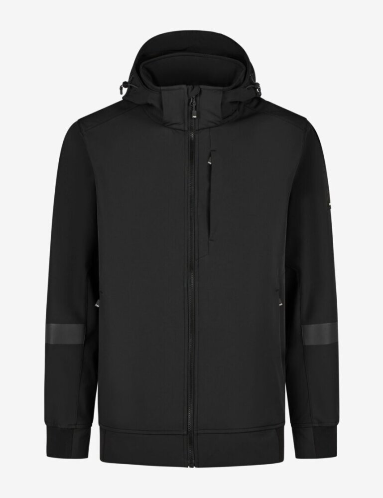 FHB FALKO Softshelljas zwart XL