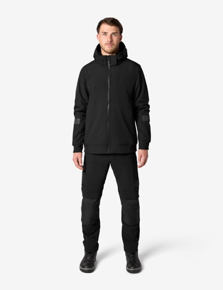 FHB FALKO Softshelljas zwart XL