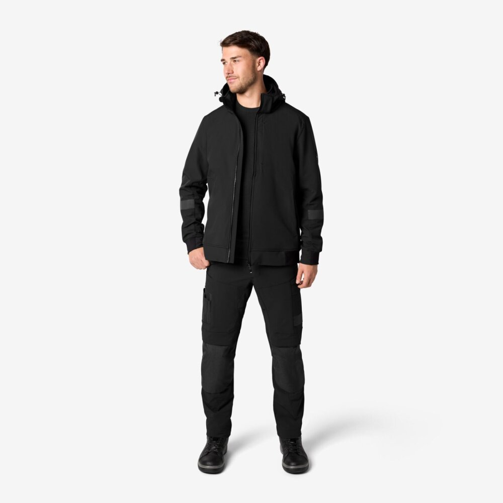 FHB FALKO Softshelljas zwart XL