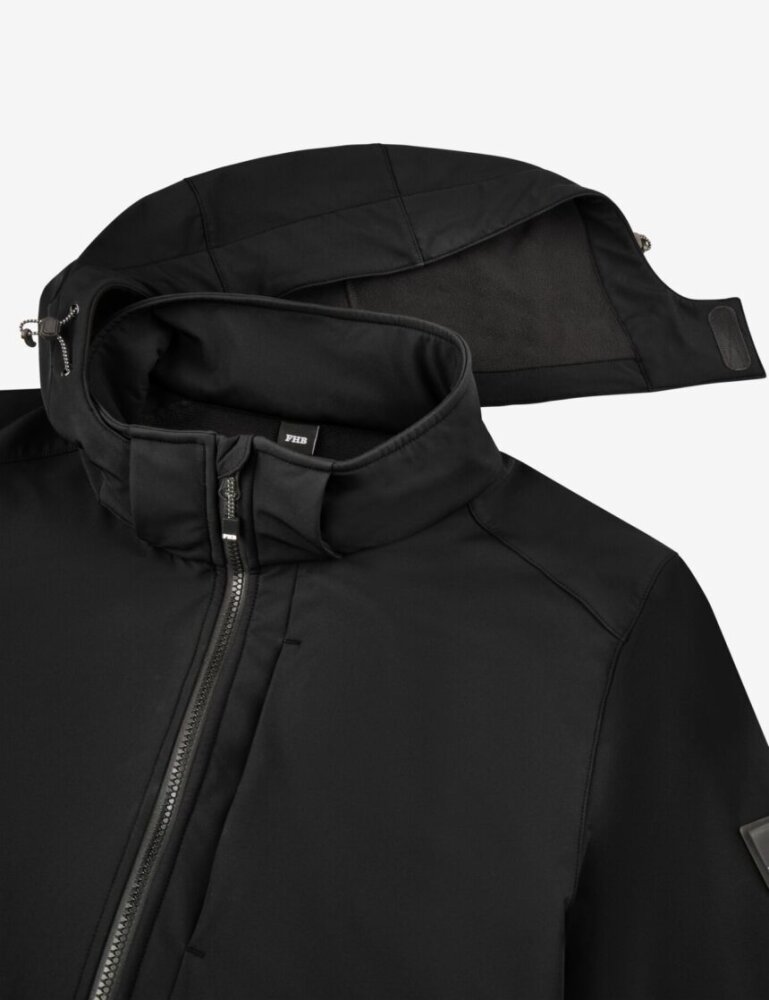 FHB FALKO Softshelljas zwart XL