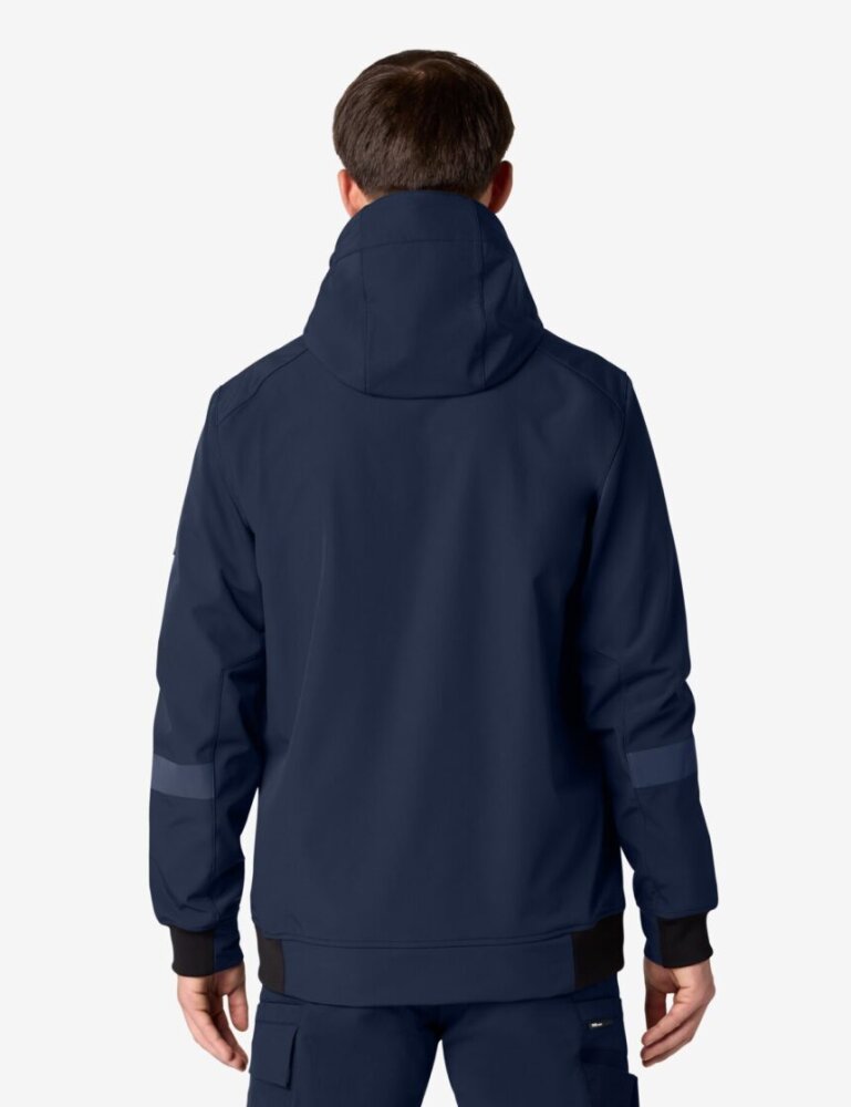 FHB FALKO Softshelljas marineblauw 4XL
