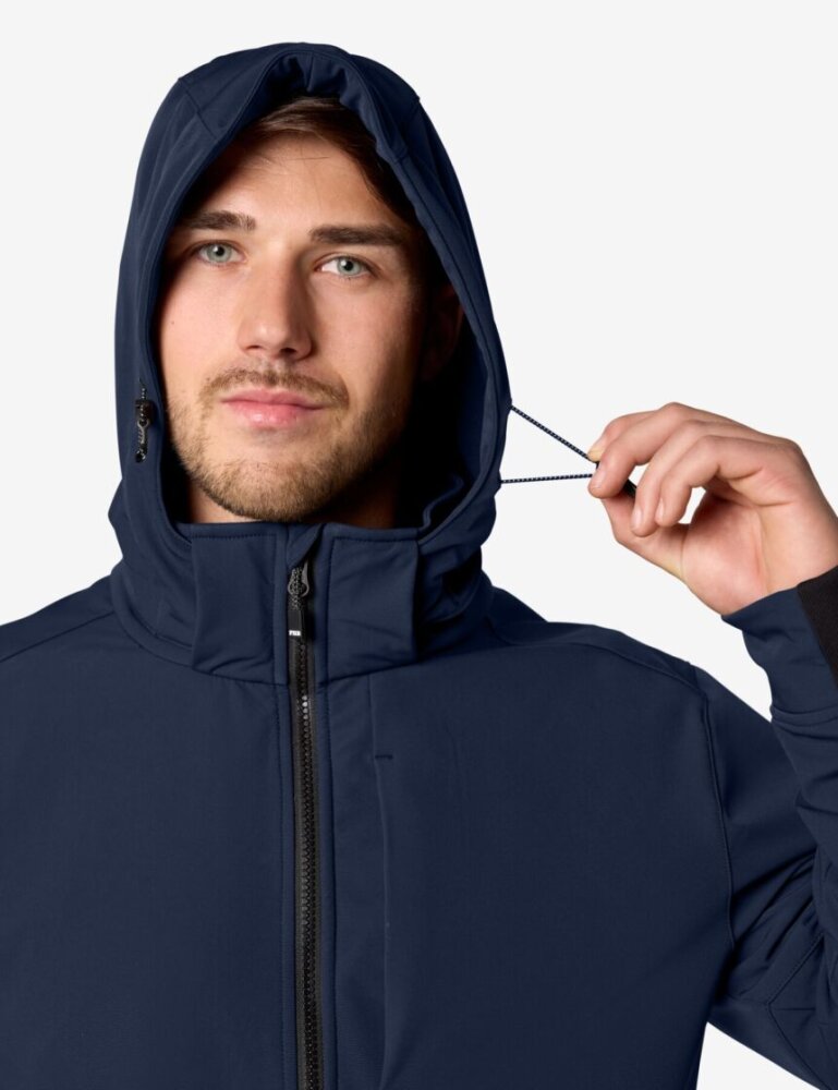 FHB FALKO Softshelljas marineblauw 4XL