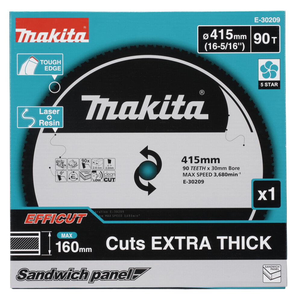 MAKITA Cirkelzaagblad Sandwichpaneel 415x30x2,6