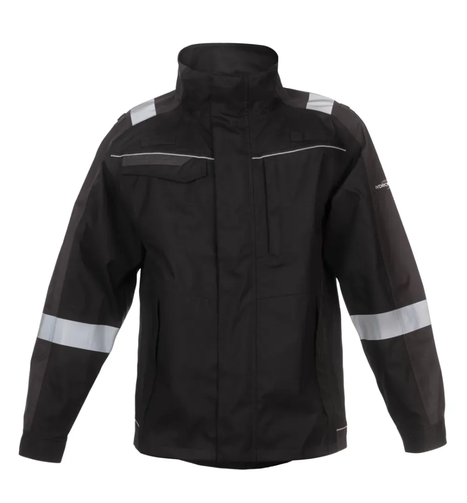 HYDROWEAR Parka Jameson multistr. zwart/grijs XL