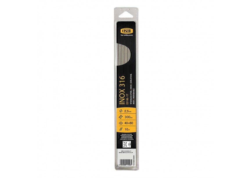 INE Laselektroden voor RVS 316L 2,5mm (10st)