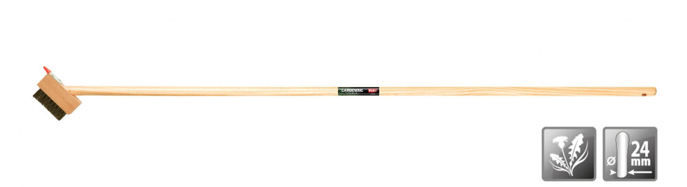 POLET Voegenborstel+krabber met steel 140CM