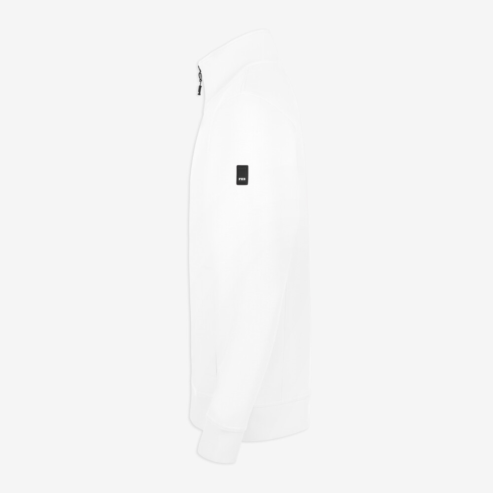 FHB EUGEN Sweatjack zip wit M