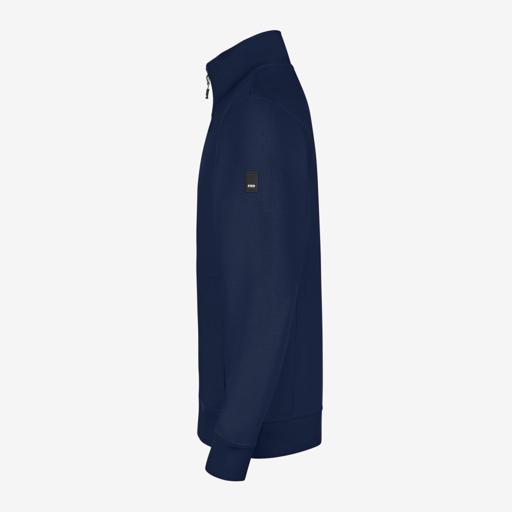 FHB EUGEN Sweatjack zip zwart S