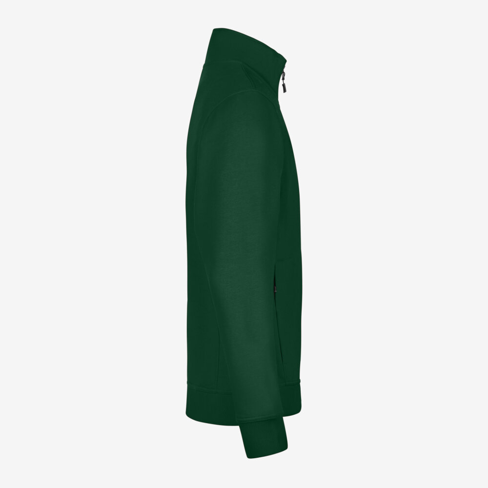 FHB EUGEN Sweatjack zip groen 4XL