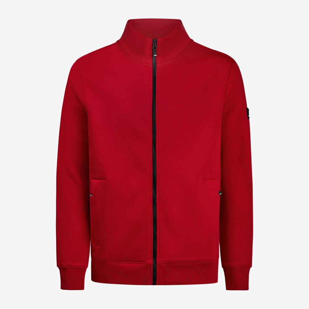 FHB EUGEN Sweatjack zip rood S