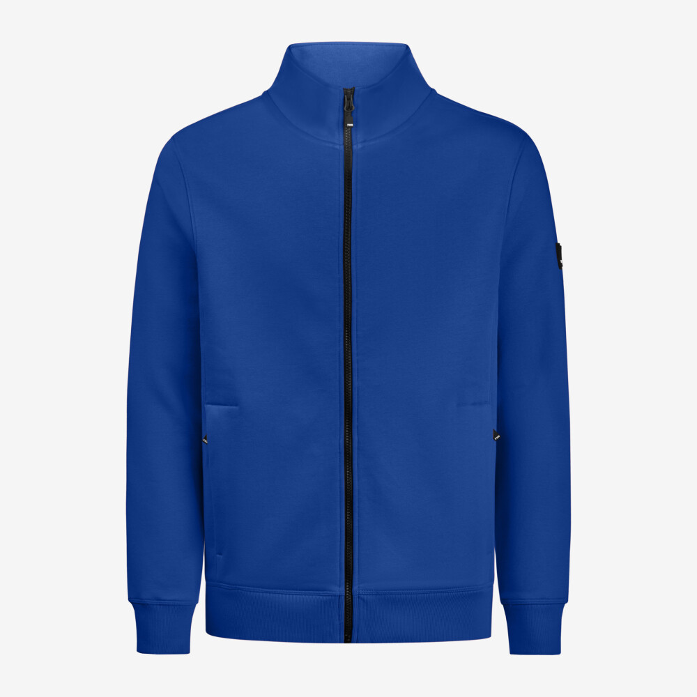 FHB EUGEN Sweatjack zip koningsblauw XL