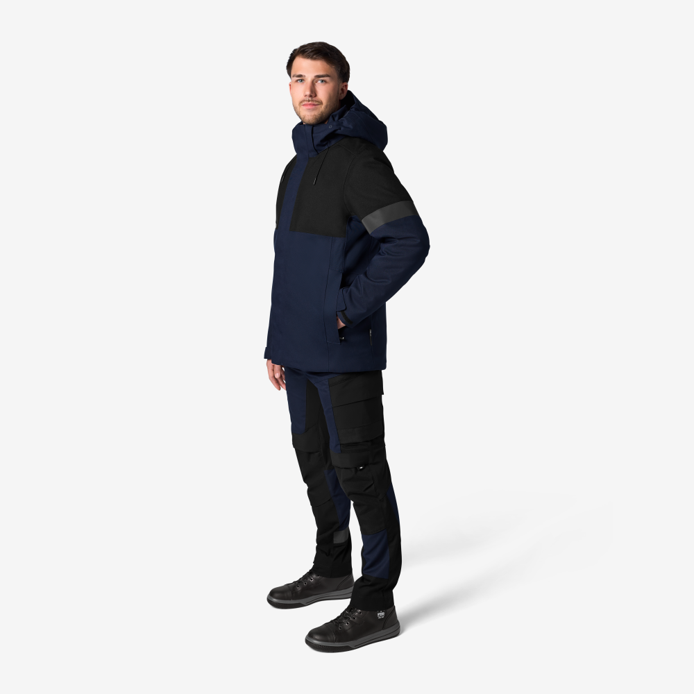 FHB ADRIAN Winterjack marineblauw/zwart S