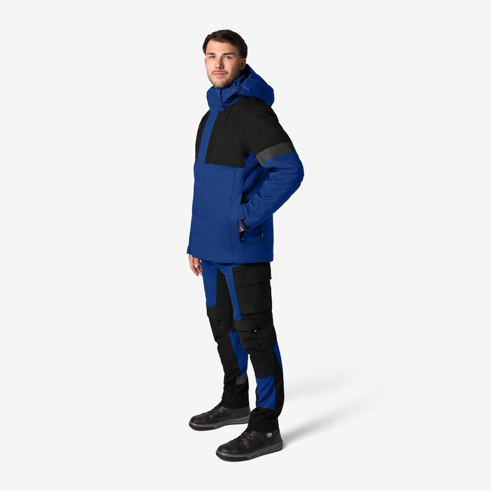FHB ADRIAN Winterjack koningsblauw/zwart XL