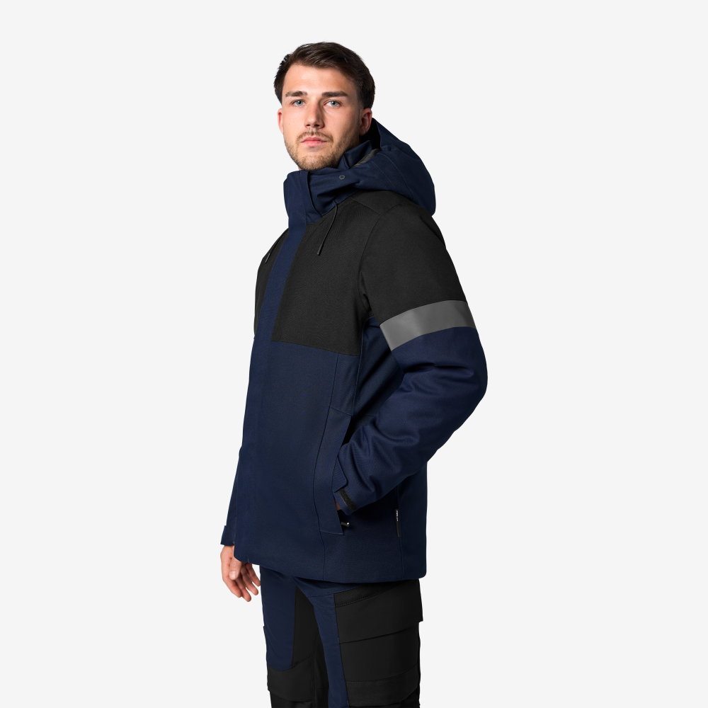 FHB ADRIAN Winterjack marineblauw/zwart S