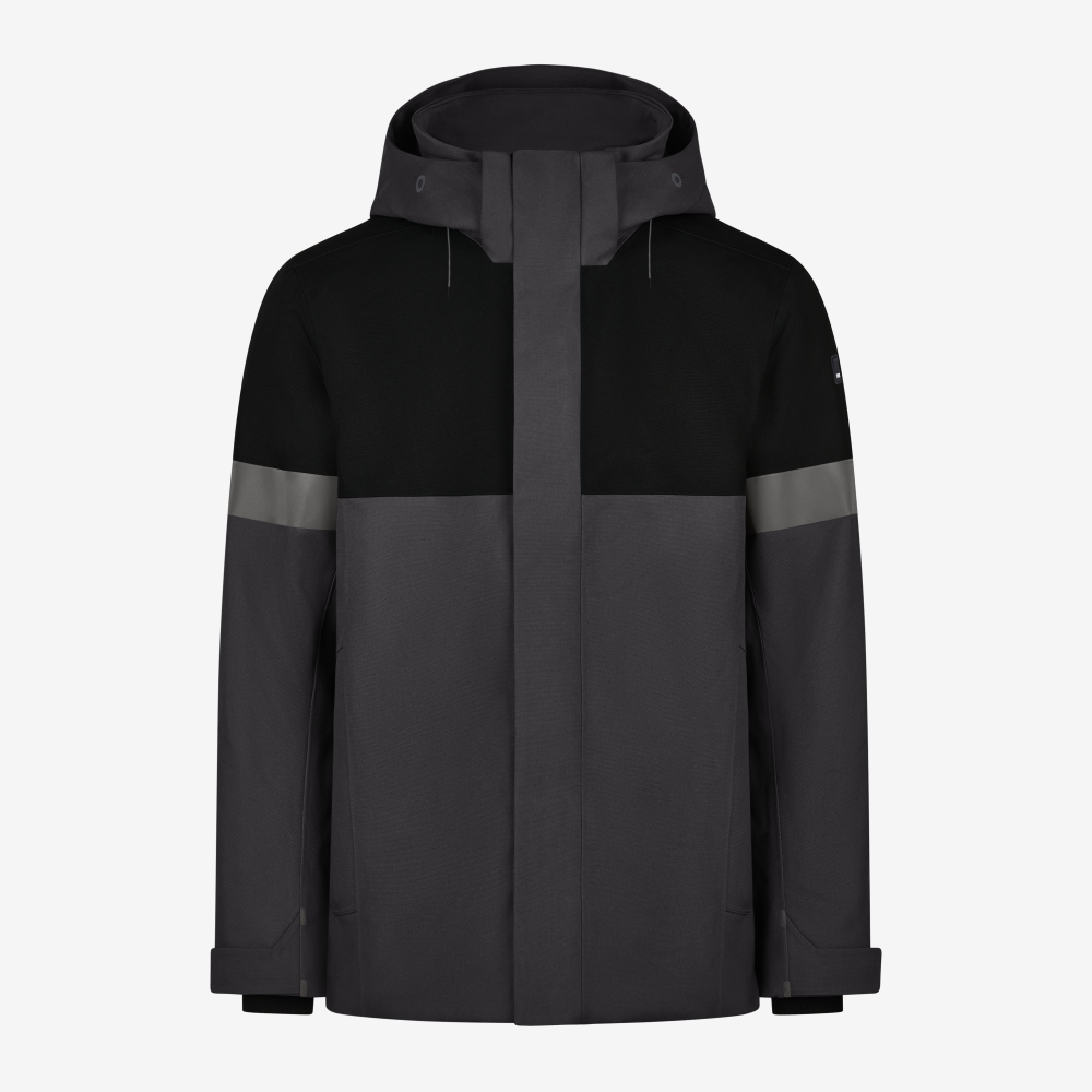 FHB ADRIAN Winterjack antraciet/zwart 4XL