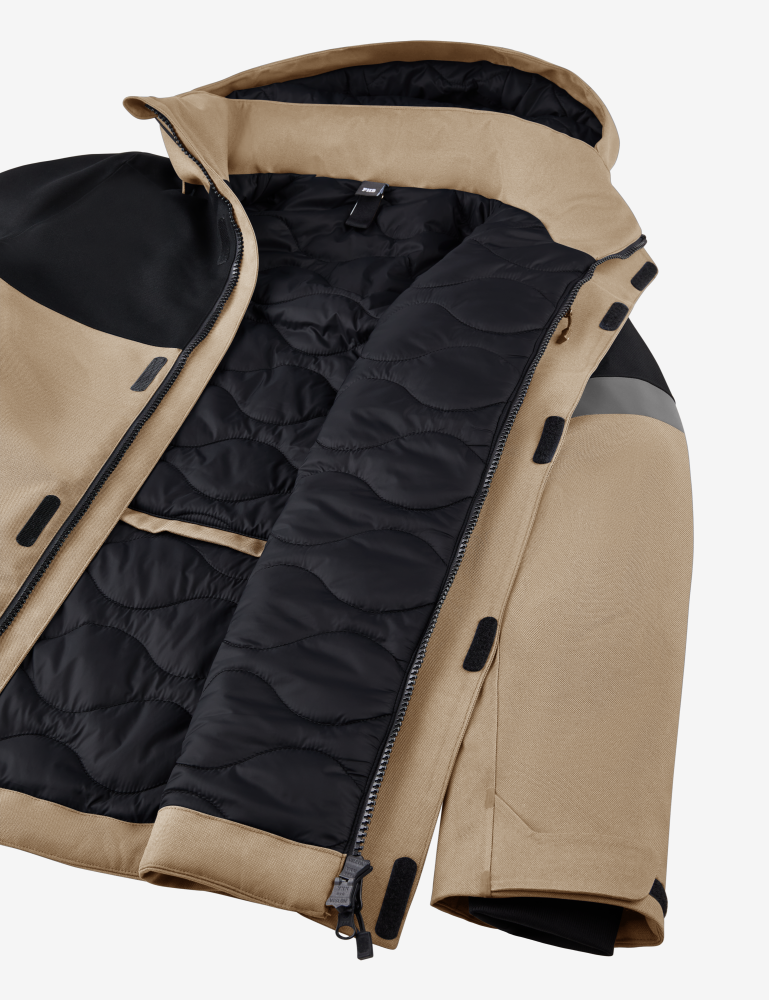 FHB ADRIAN Winterjack beige/zwart L