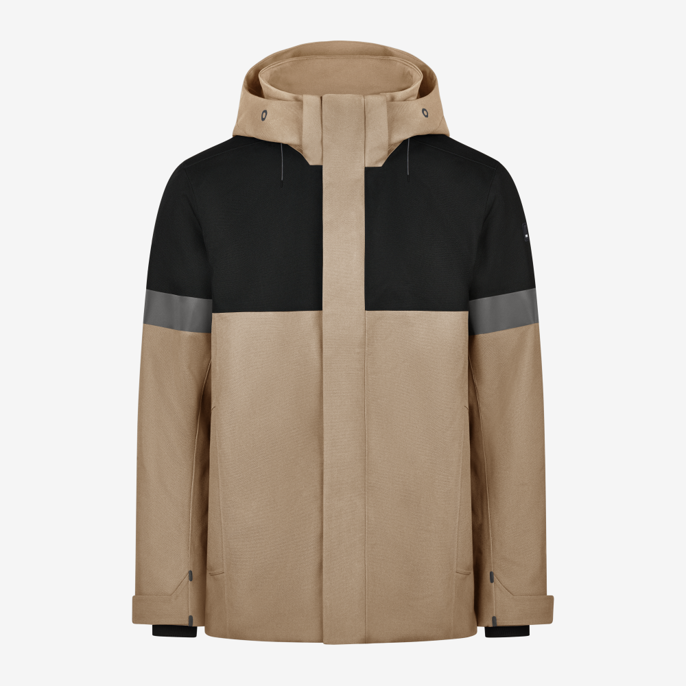 FHB ADRIAN Winterjack beige/zwart L