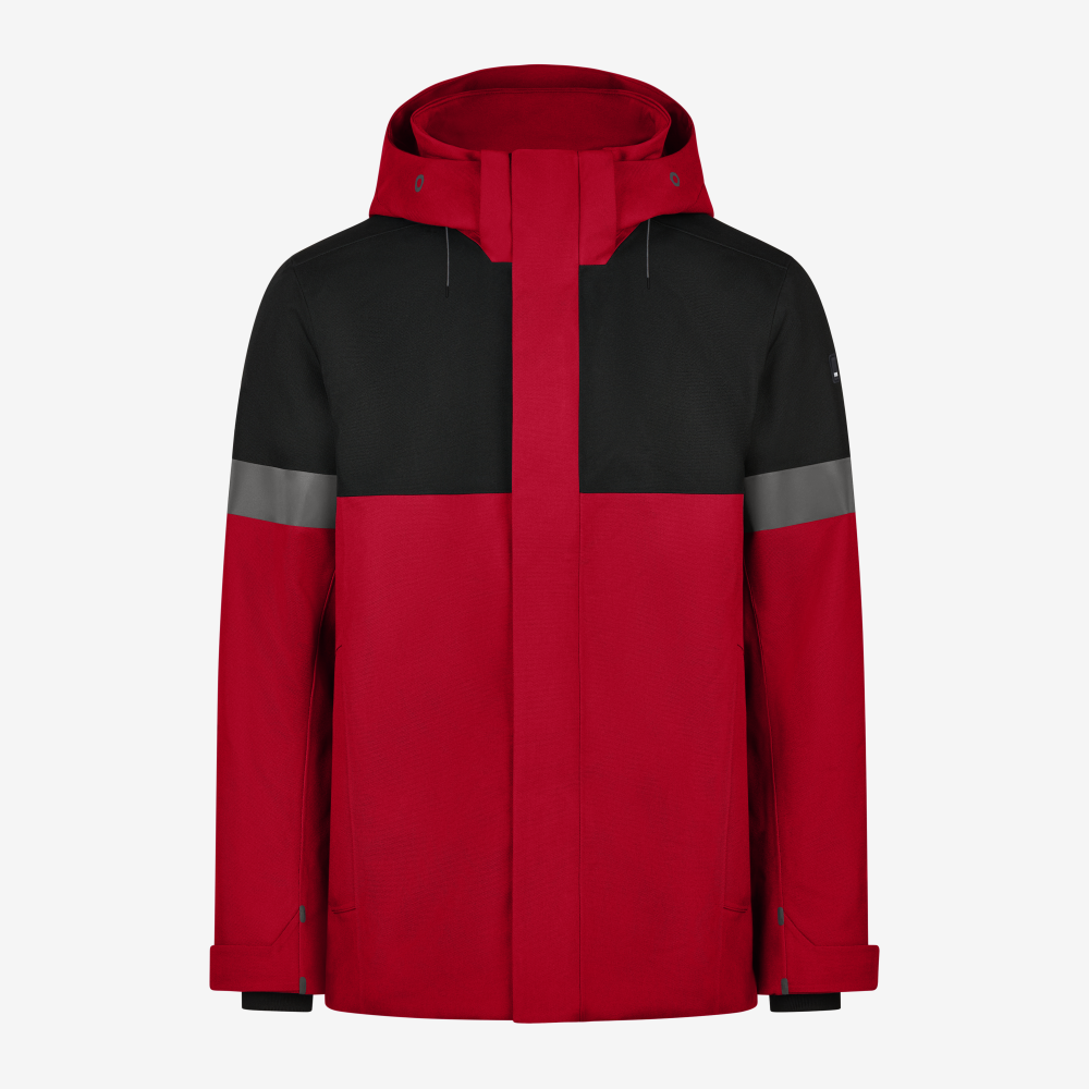 FHB ADRIAN Winterjack rood/zwart 5XL