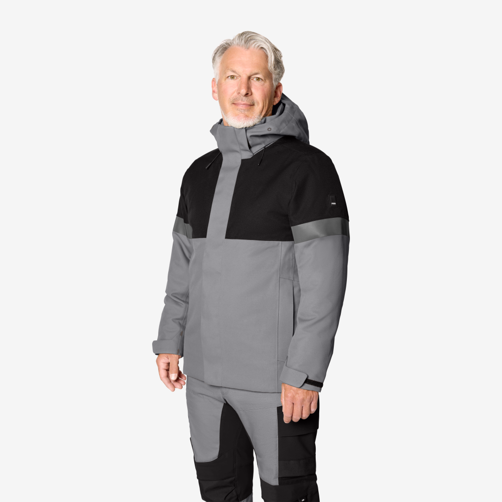 FHB ADRIAN Winterjack grijs/zwart S