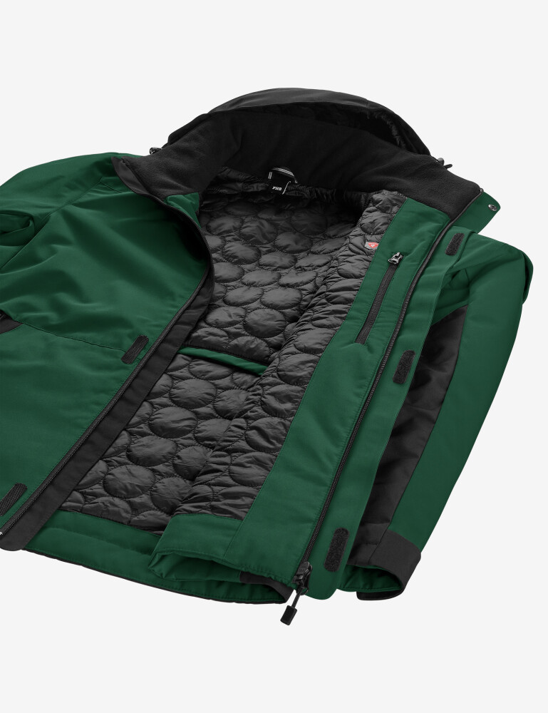FHB GEORG Jas primaloft groen/zwart XS