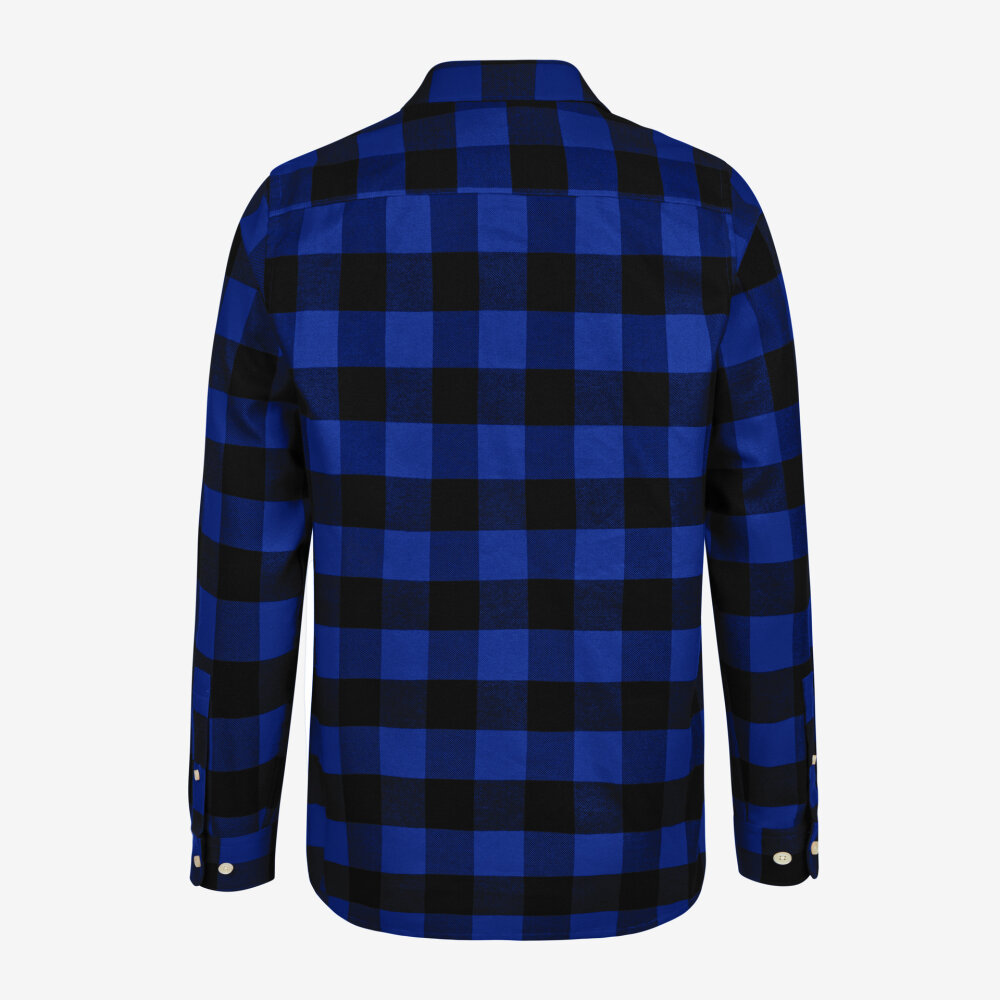 FHB HORST Overhemd koningsblauw/zwart 5XL