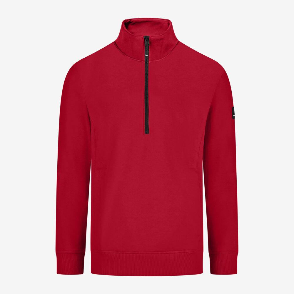 FHB KALLE Sweater zip rood XL