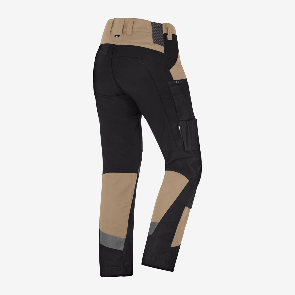 LEO Werkbroek elastisch beige/zwart 94