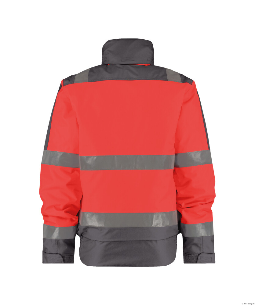 DASSY LIMA Winterjas HIGH-VIS fl.rood/grijs M