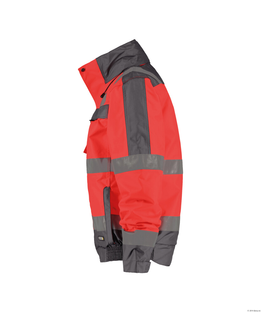 DASSY LIMA Winterjas HIGH-VIS fl.rood/grijs M