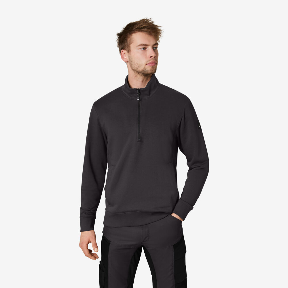 FHB KALLE Sweater zip antraciet XL