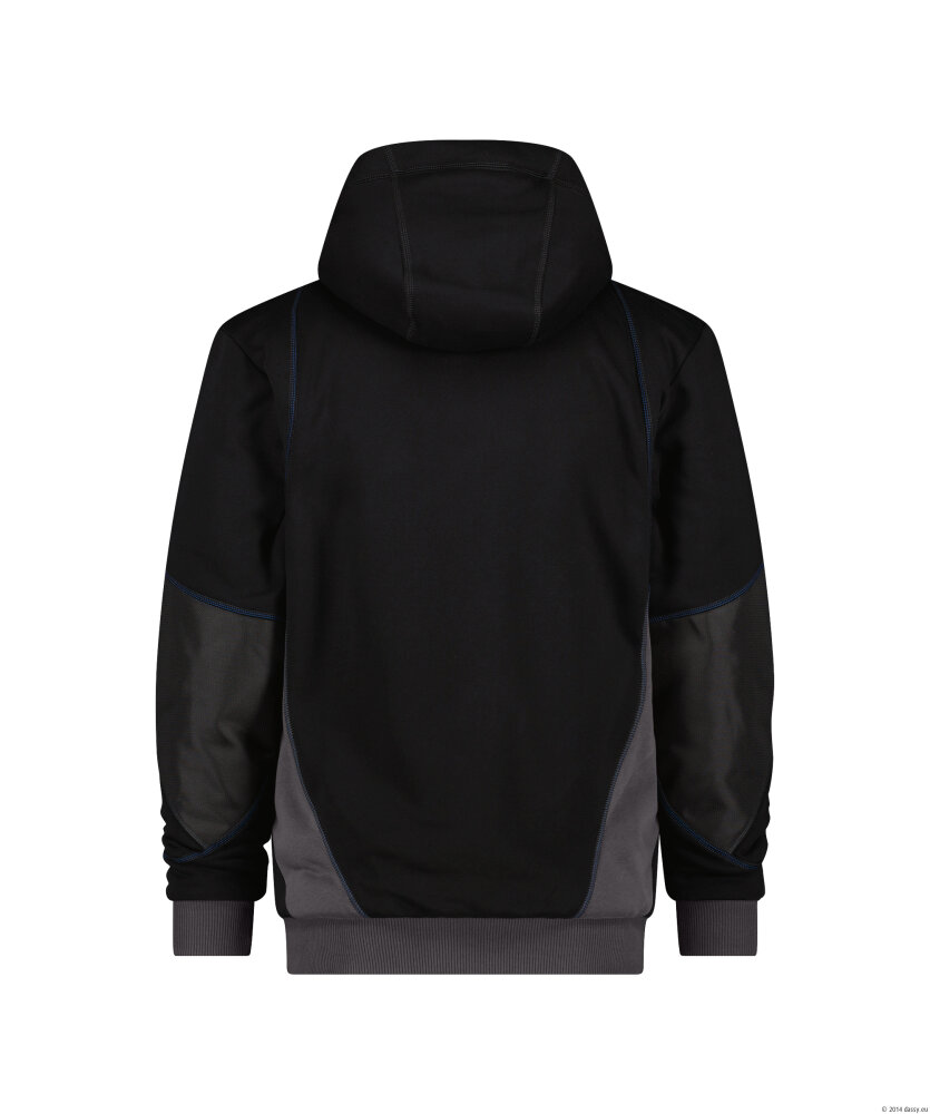 DASSY PULSE Sweatshirtjas zwart/antraciet 4XL