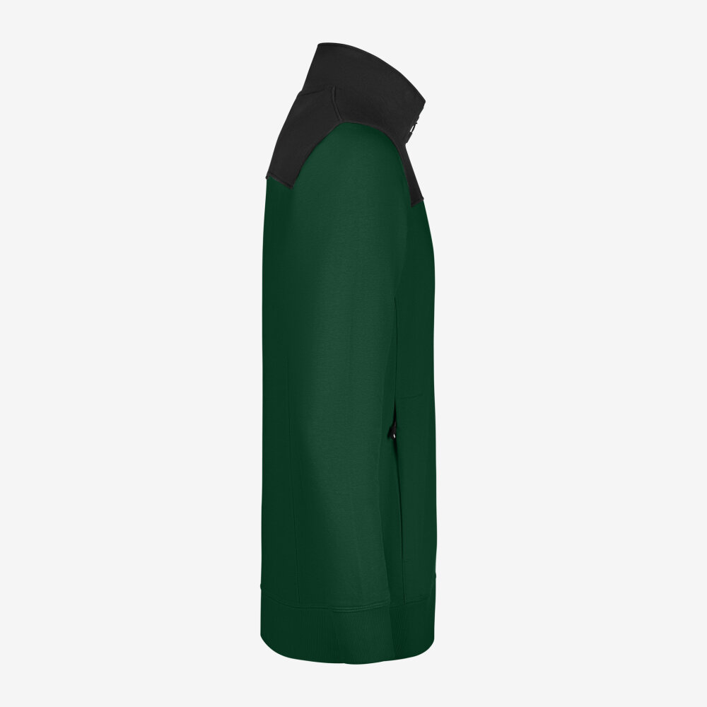 FHB ROB Sweatshirt zipper groen/zwart 4XL