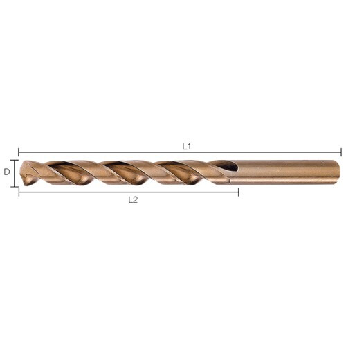 HARKEMA Spiraalboor 6.3 DIN338 HSS-Co Cobalt