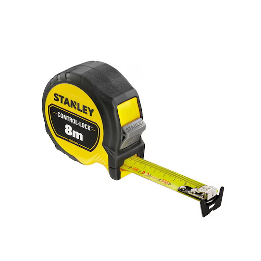 STANLEY Rolbandmaat Controle Lock 8M-25mm