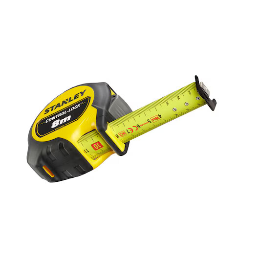 STANLEY Rolbandmaat Controle Lock 8M-25mm