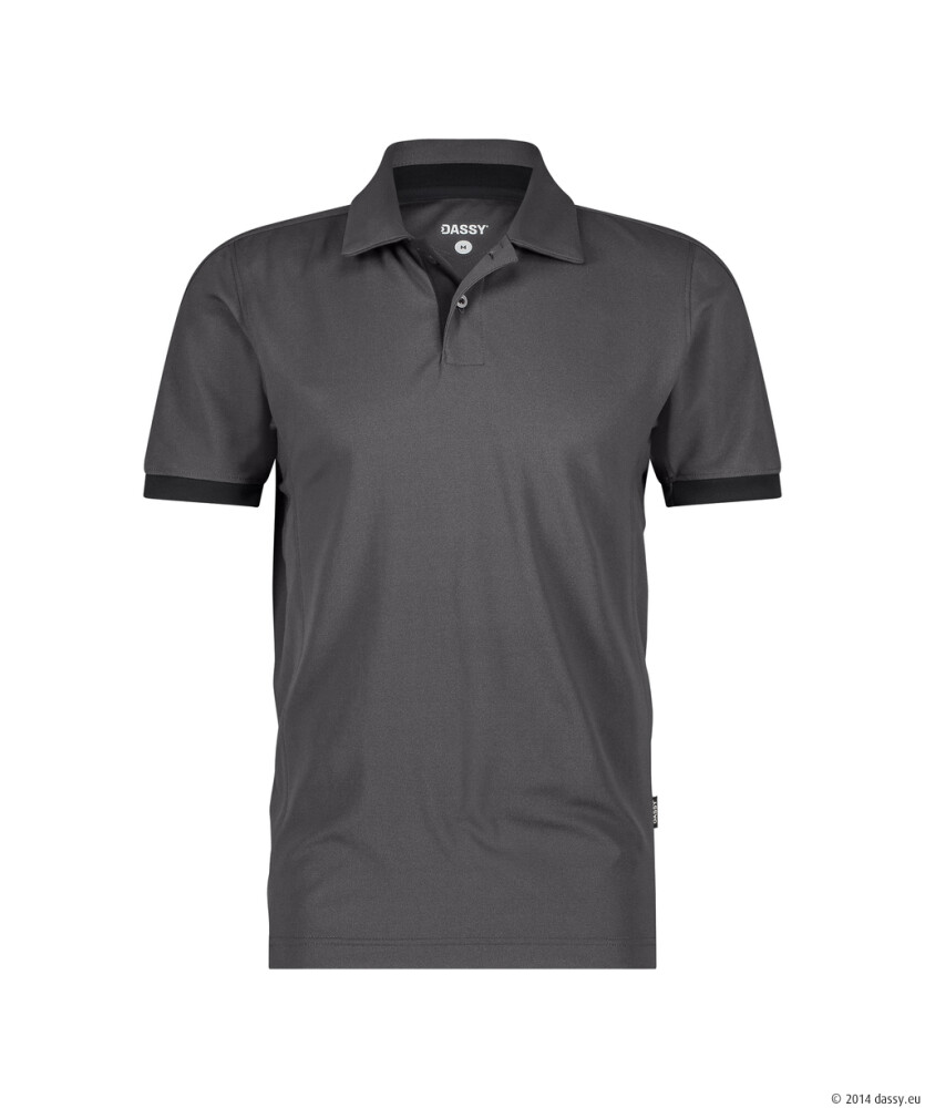 DASSY TRAXION NEXT Poloshirt antra/zwart 3XL