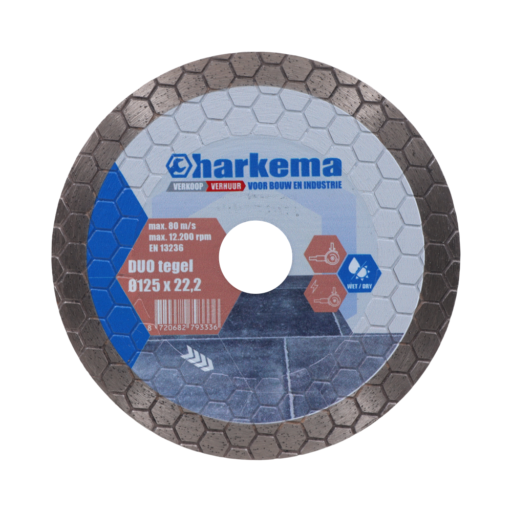 HARKEMA Diamantzaagblad Duo Tegel 125X22.2